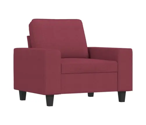 Atpūtas Krēsls Ar Kājsoliņu, 60 Cm, Vīnsarkans Audums Vidaxl
