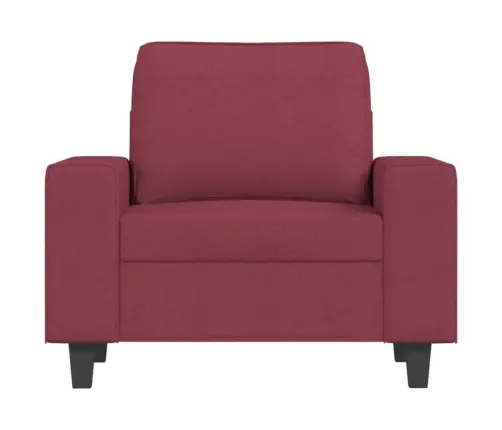 Atpūtas Krēsls Ar Kājsoliņu, 60 Cm, Vīnsarkans Audums Vidaxl