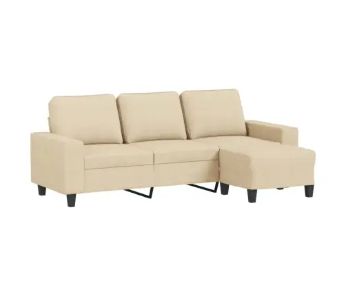 3-Kohaline Diivan Jalapingiga, Kreemjas, 180 cm Kangas