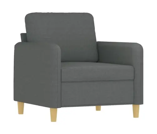 Atpūtas Krēsls Ar Kājsoliņu, 60 Cm, Tumši Pelēks Audums Vidaxl Atpūtas Krēsls Ar Kājsoliņu, 60 Cm, Tumši Pelēks Audums Vidaxl