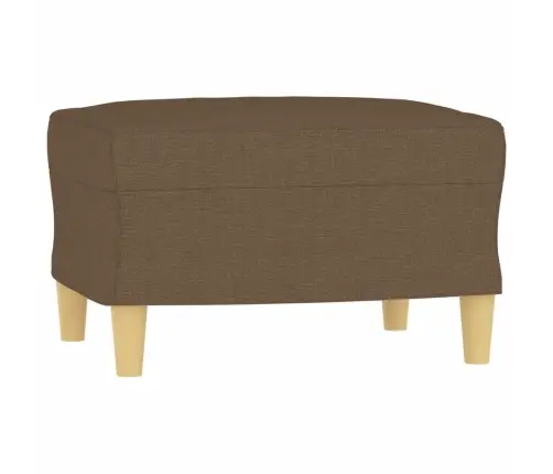 Trivietė Sofa Su Pakoja, Rudos Spalvos, 180cm Audinys