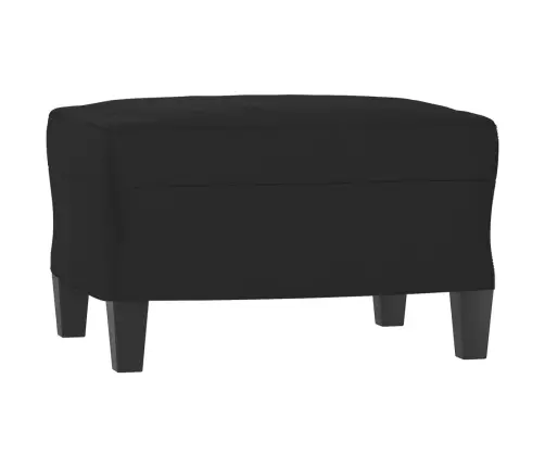 Trivietė Sofa Su Pakoja, Juoda, 180cm Mikropluošto Audinys