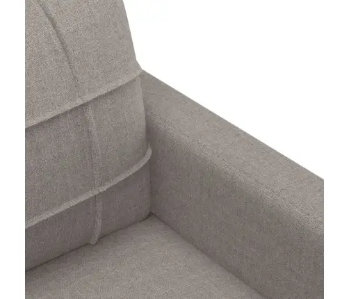 Četrdaļīgs Dīvānu Komplekts Ar Spilveniem, Pelēkbrūns Audums Vidaxl