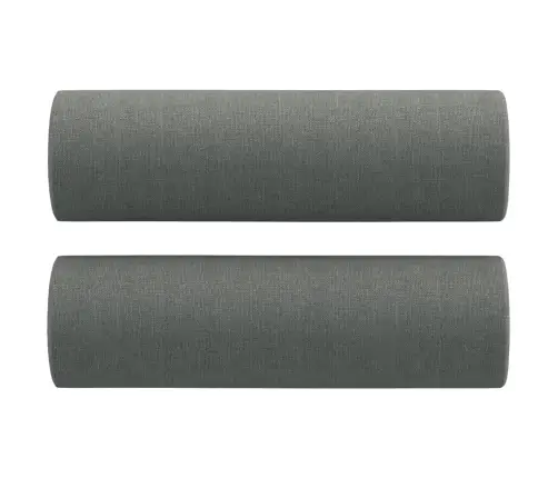 Sofos Komplektas Su Pagalvėmis, 2 Dalių, Pilkas, Audinys