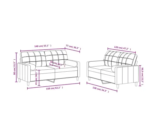 Divdaļīgs Dīvānu Komplekts Ar Spilveniem, Pelēkbrūns Audums Vidaxl