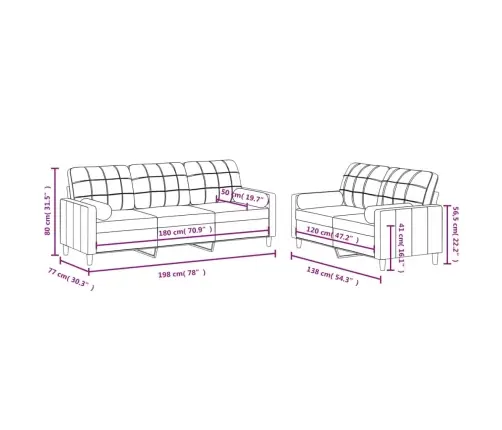 Divdaļīgs Dīvānu Komplekts Ar Spilveniem, Vīnsarkans Audums Vidaxl