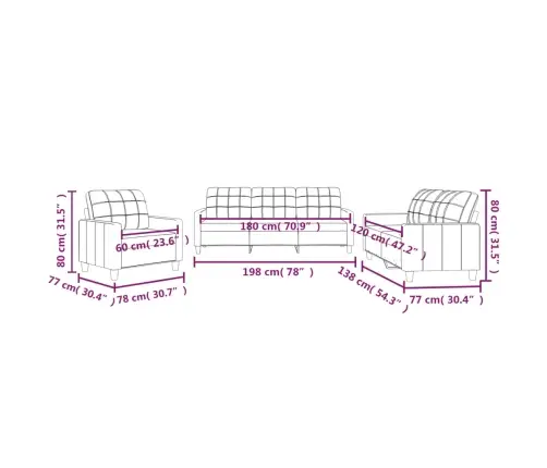 Trīsdaļīgs Dīvānu Komplekts Ar Spilveniem, Sarkana Mākslīgā Āda Vidaxl