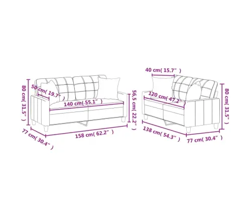 Divdaļīgs Dīvānu Komplekts Ar Spilveniem, Pelēka Mākslīgā Āda Vidaxl