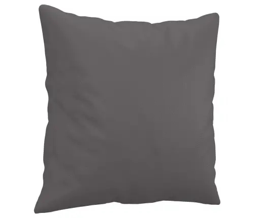 Trīsdaļīgs Dīvānu Komplekts Ar Spilveniem, Pelēka Mākslīgā Āda Vidaxl