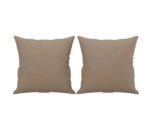 Trīsdaļīgs Dīvānu Komplekts, Kapučīno Krāsas Mākslīgā Āda Vidaxl