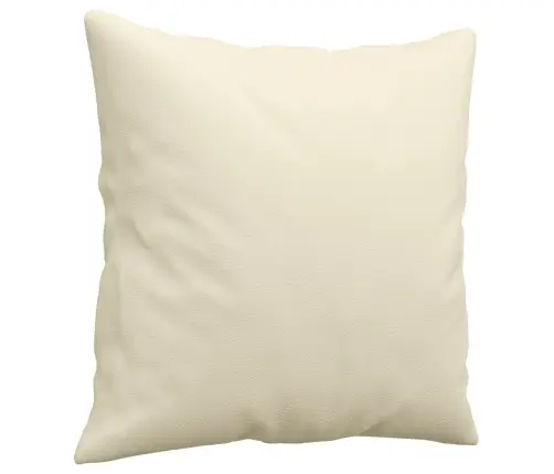 2-Osaline Diivanikomplekt Patjadega, Kreemjas, Kunstnahk