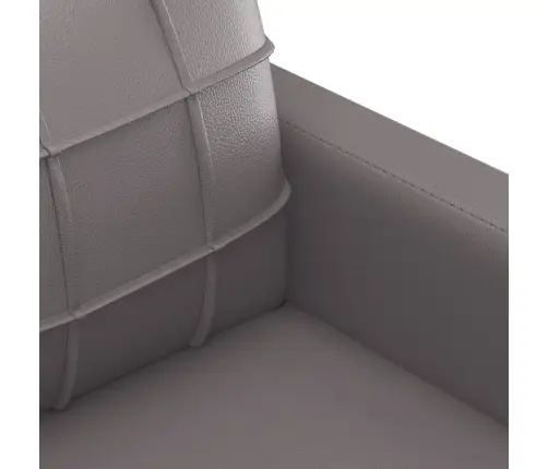 3-Osaline Diivanikomplekt Patjadega, Hall, Kunstnahk