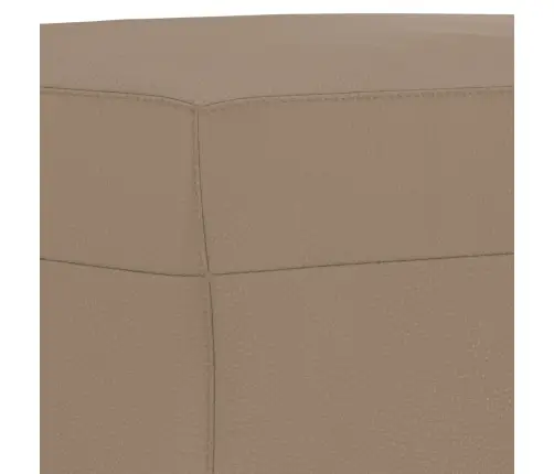 Četrdaļīgs Dīvānu Komplekts, Kapučīno Krāsas Mākslīgā Āda Vidaxl