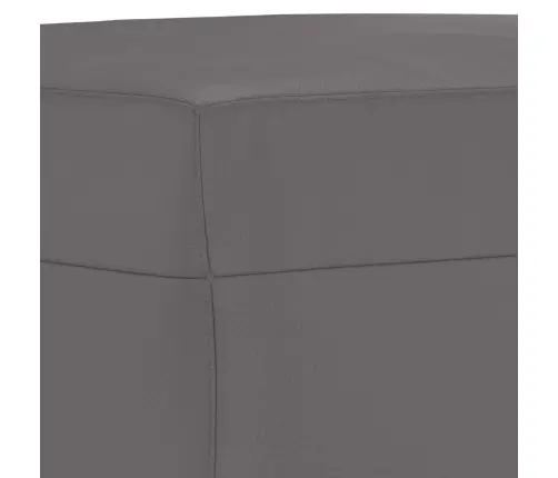 Trīsdaļīgs Dīvānu Komplekts Ar Spilveniem, Pelēka Mākslīgā Āda Vidaxl