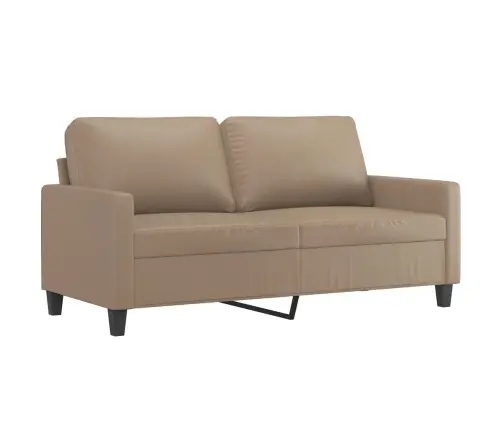 Sofos Komplektas Su Pagalvėmis, 3 Dalių, Kapučino, Dirbtinė Oda