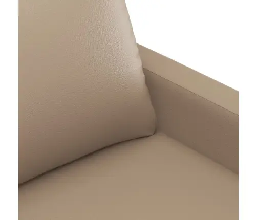 Sofos Komplektas Su Pagalvėmis, 3 Dalių, Kapučino, Dirbtinė Oda