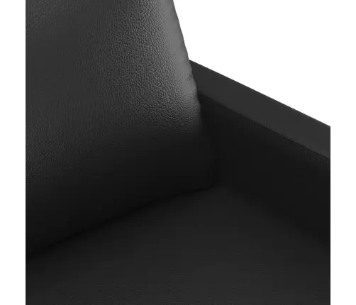 Divdaļīgs Dīvānu Komplekts Ar Spilveniem, Melna Mākslīgā Āda Vidaxl