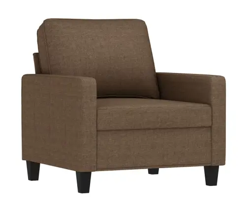 Trīsdaļīgs Dīvānu Komplekts Ar Spilveniem, Brūns Audums Vidaxl