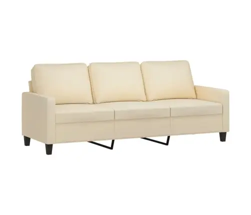 Sofos Komplektas Su Pagalvėlėmis, 4 Dalių, Kreminis, Audinys