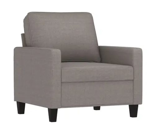 Četrdaļīgs Dīvānu Komplekts Ar Spilveniem, Pelēkbrūns Audums Vidaxl