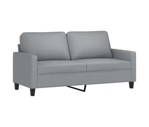 Divdaļīgs Dīvānu Komplekts Ar Spilveniem, Gaiši Pelēks Audums Vidaxl