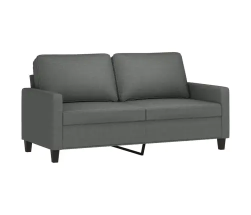 Divdaļīgs Dīvānu Komplekts Ar Spilveniem, Tumši Pelēks Audums Vidaxl