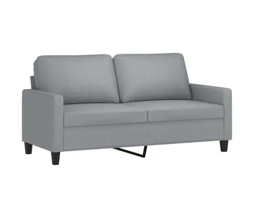 Trīsdaļīgs Dīvānu Komplekts, Gaiši Pelēks Audums Vidaxl