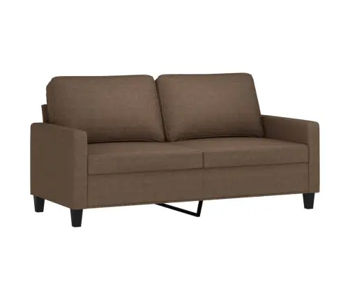 3-Osaline Diivanikomplekt Patjadega, Pruun, Kangas