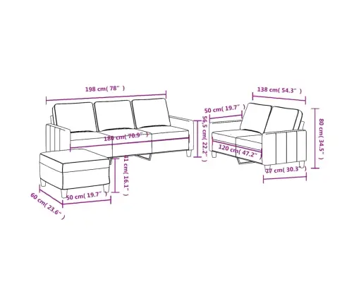Trīsdaļīgs Dīvānu Komplekts Ar Spilveniem, Vīnsarkans Audums Vidaxl
