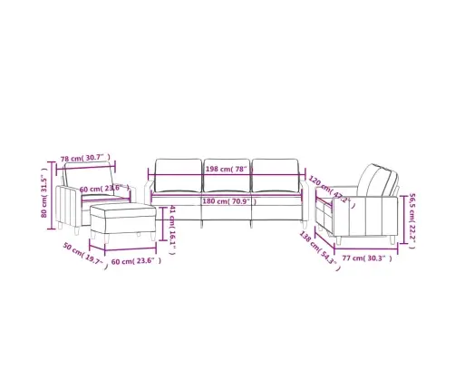 Četrdaļīgs Dīvānu Komplekts Ar Spilveniem, Gaiši Pelēks Samts Vidaxl