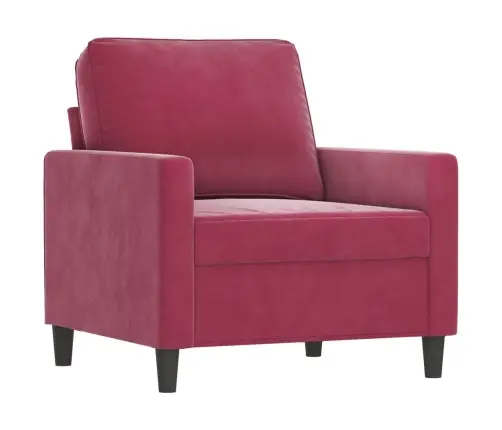 Četrdaļīgs Dīvānu Komplekts Ar Spilveniem, Vīnsarkans Samts Vidaxl