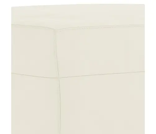 3-Osaline Diivanikomplekt Patjadega, Kreemjas, Samet