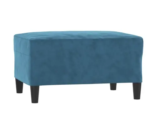 Trīsdaļīgs Dīvānu Komplekts Ar Spilveniem, Zils Samts Vidaxl