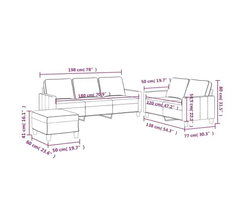 Trīsdaļīgs Dīvānu Komplekts Ar Spilveniem, Gaiši Pelēks Samts Vidaxl