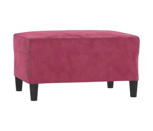 3-Osaline Diivanikomplekt Patjadega, Veinipunane, Samet