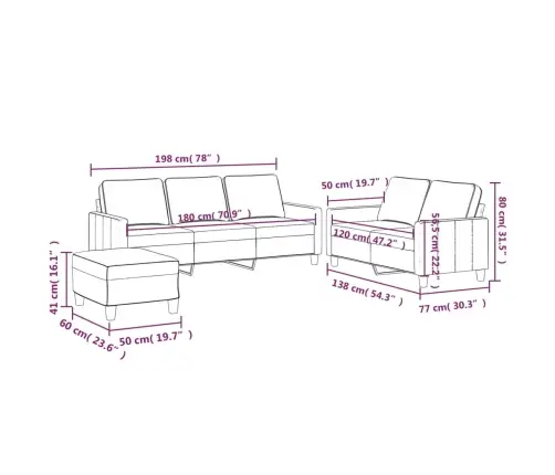 Trīsdaļīgs Dīvānu Komplekts Ar Spilveniem, Dzeltens Samts Vidaxl