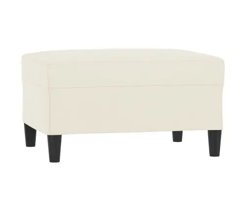 Trīsdaļīgs Dīvānu Komplekts Ar Spilveniem, Krēmkrāsas Samts Vidaxl