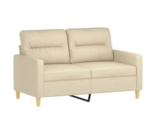 3-Osaline Diivanikomplekt Patjadega, Kreemjas, Kangas