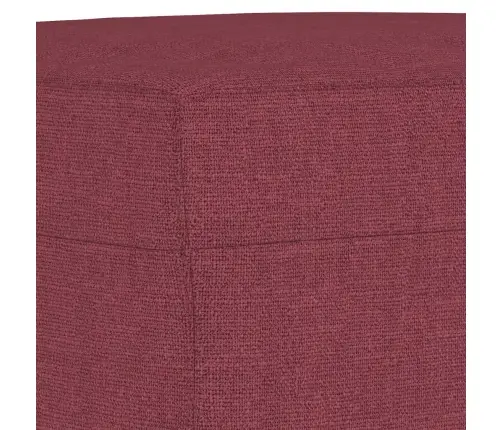 Sofos Komplektas Su Pagalvėlėmis, 4 Dalių, Vyno, Audinys