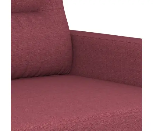 Trīsvietīgs Dīvānu Komplekts Ar Spilveniem, Vīnsarkans Audums Vidaxl