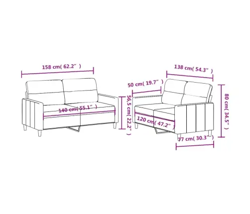 Divdaļīgs Dīvānu Komplekts Ar Spilveniem, Gaiši Pelēks Audums Vidaxl
