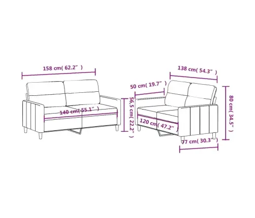 Divdaļīgs Dīvānu Komplekts Ar Spilveniem, Pelēkbrūns Audums Vidaxl
