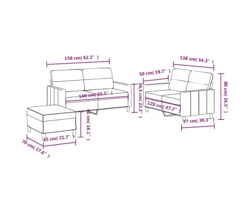 Trīsdaļīgs Dīvānu Komplekts Ar Spilveniem, Tumši Pelēks Audums Vidaxl