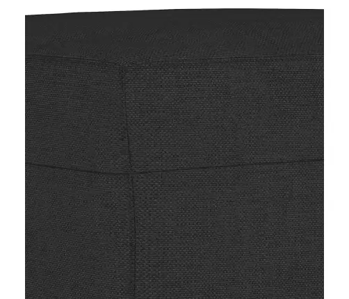Sofos Komplektas Su Pagalvėlėmis, 3 Dalių, Juodas, Audinys