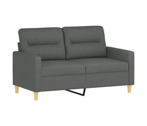 Sofos Komplektas Su Pagalvėmis, 2 Dalių, Pilkas, Audinys