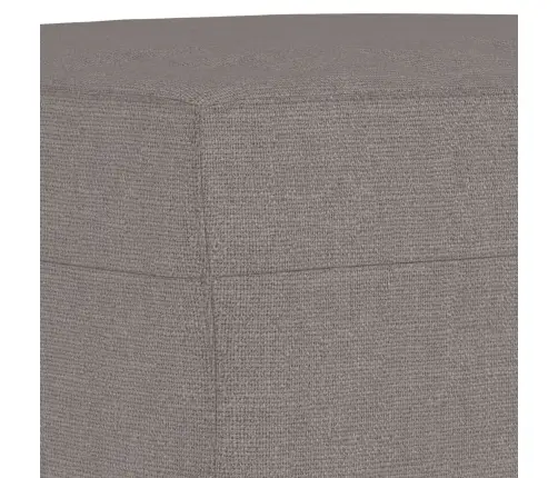 Trīsdaļīgs Dīvānu Komplekts Ar Spilveniem, Pelēkbrūns Audums Vidaxl