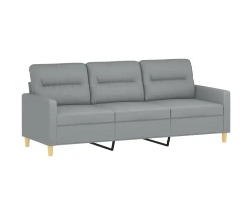 2-Osaline Diivanikomplekt Patjadega, Helehall, Kangas