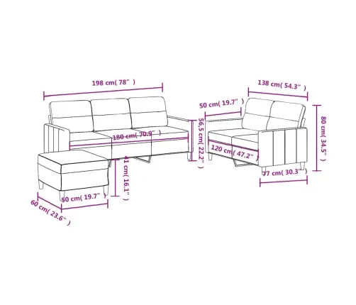 Trīsdaļīgs Dīvānu Komplekts Ar Spilveniem, Melns Audums Vidaxl