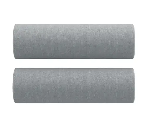 Sofos Komplektas Su Pagalvėmis, 3 Dalių, Pilkas, Audinys