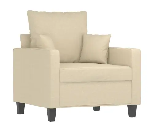 4-Osaline Diivanikomplekt Patjadega, Kreemjas, Kangas